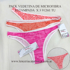 LODY PACK VEDETINA DE MICROFIBRA ESTAMPADA SURTIDO X 3 9126E TU