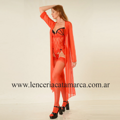 ROMANETT BATA DE TUL LARGA CON MANGAS 924R - comprar online