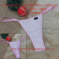 JUANITA COLALESS DE MICROFIBRA LABRADA REGULABLE ROSADO 950-01RO TU