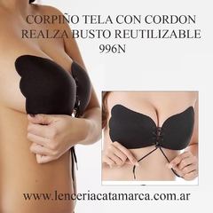 I-BRA CORPIÑO TELA CON CORDON REALZA BUSTO REUTILIZABLE 996N