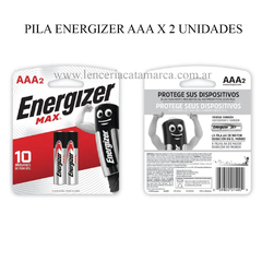 PILAS AAA ENERGIZER X 2 UNIDADES