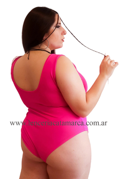 PLUSS BODY ANGELA DE MICROFIBRA Y TUL LUREX PLUS FUCSIA SIZE REVISAR TABLA DE TALLE - comprar online