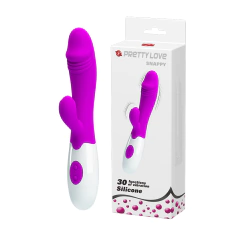 PRETTY LOVE DOBLE ESTIMULADOR CON VIBRADOR 2 MOTORES 30 VELOCIDADES BI-014173