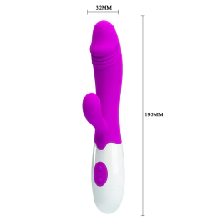 PRETTY LOVE DOBLE ESTIMULADOR CON VIBRADOR 2 MOTORES 30 VELOCIDADES BI-014173 - tienda online