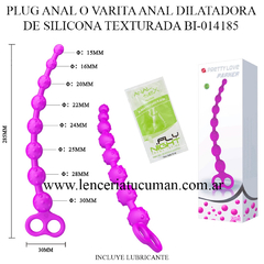 PRETTY LOVE PLUG ANAL O VARITA ANAL DILATADORA DE SILICONA TEXTURADA BI-014185