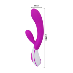 PRETTY LOVE DOBLE ESTIMULADOR CON VIBRADOR 2 MOTORES COLBY RECARGABLE BI-014231-1 - tienda online