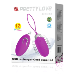 PRETTY LOVE HUEVO ESTIMULADOR VIBRADOR CON CONTROL REMOTO RECARGABLE JESSICA BI-014362W-3 - tienda online
