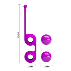 Imagen de PRETTY LOVE BOLAS VAGINALES DOBLE PARA EJERCICIO KEGEL KEGEL TIGHTEN UP III BI-014493-2
