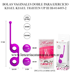 PRETTY LOVE BOLAS VAGINALES DOBLE PARA EJERCICIO KEGEL KEGEL TIGHTEN UP III BI-014493-2