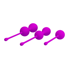 PRETTY LOVE KIT DE BOLAS VAGINALES PARA EJERCICIO KEGEL 1 SIMPLE Y 2 DOBLE DIFERENTES PESOS KEGEL BALL BI-014505 - comprar online