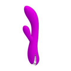 PRETTY LOVE DOBLE ESTIMULADOR VIBRADOR PARA PUNTO G Y CLITORIS CON TEMPERATURA REGARGABLE BI-014588 en internet