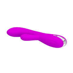 PRETTY LOVE DOBLE ESTIMULADOR VIBRADOR PARA PUNTO G Y CLITORIS CON TEMPERATURA REGARGABLE BI-014588 - CATAMARCASEX LENCERIA Y SEX SHOP