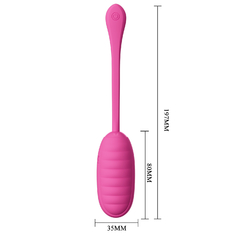 Imagen de PRETTY LOVE HUEVO ESTIMULADOR KIRK VIBRADOR RECARGABLE SE MANEJA CON EL CELULAR BI-014654HP
