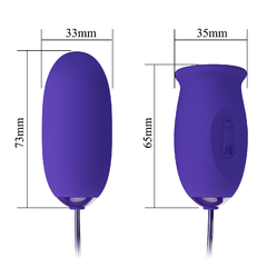 PRETTY LOVE DOBLE ESTIMULADOR CON HUEVO VIBRADOR Y LENGUA VIBRADORA DAISY YOUTH BI-014749L - CATAMARCASEX LENCERIA Y SEX SHOP