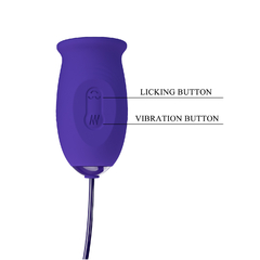 PRETTY LOVE DOBLE ESTIMULADOR CON HUEVO VIBRADOR Y LENGUA VIBRADORA DAISY YOUTH BI-014749L en internet