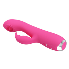 PRETTY LOVE DOBLE ESTIMULADOR DE PUNTO G CON LENGUA Y VIBRADOR DE CLITORIS RECARGABLE RACHEL BI-014783-1 - tienda online