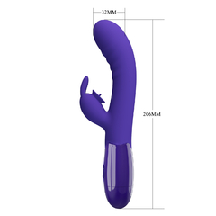 PRETTY LOVE DOBLE ESTIMULADOR DE PUNTO G Y CLITORIS CON 30 MODOS DE VIBRACION RECARGABLE CERBERUS YOUTH BI-014795L en internet