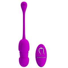 PRETTY LOVE HUEVO ESTIMULADOR CON MOVIMIENTO CON 12 MODOS DE VIBRACION CON CONTROL REMOTO RECARGABLE BI-014892W - comprar online