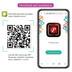Imagen de PRETTY LOVE HUEVO ESTIMULADOR NYMPH CON 12 MODOS DE VIBRACION SE MANEJA CON APP BI-014895HP