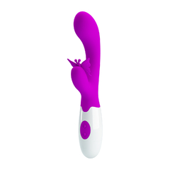 PRETTY LOVE DOBLE ESTIMULADOR CON VIBRADOR 2 MOTORES 30 VELOCIDADES BUTTERFLY KISS BI-014927 - tienda online