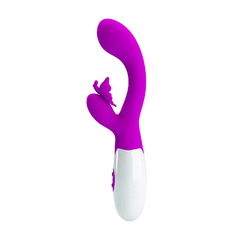 PRETTY LOVE DOBLE ESTIMULADOR CON VIBRADOR 2 MOTORES 30 VELOCIDADES BUTTERFLY KISS BI-014927 - comprar online
