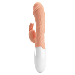 PRETTY LOVE DOBLE ESTIMULADOR DE CLITORIS Y PUNTO G CON VIBRADOR 2 MOTORES 30 VELOCIDADES EASTER BUNNY BI-014962R - tienda online
