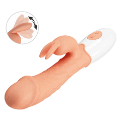 PRETTY LOVE DOBLE ESTIMULADOR DE CLITORIS Y PUNTO G CON VIBRADOR 2 MOTORES 30 VELOCIDADES EASTER BUNNY BI-014962R - comprar online