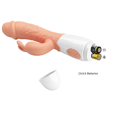 PRETTY LOVE DOBLE ESTIMULADOR DE CLITORIS Y PUNTO G CON VIBRADOR 2 MOTORES 30 VELOCIDADES EASTER BUNNY BI-014962R - comprar online