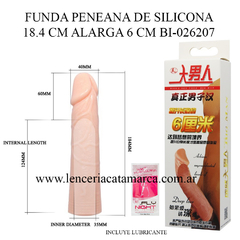 PRETTY LOVE FUNDA PENEANA DE SILICONA 18.4 CM ALARGA 6 CM BI-026207