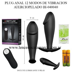 PRETTY LOVE PLUG ANAL 12 MODOS DE VIBRACION ATERCIOPELADO BI-040040