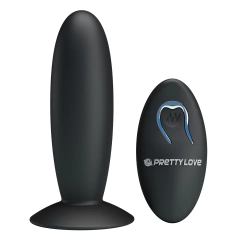 PRETTY LOVE PLUG ANAL CON SOPAPA MEDIANO DE SILICONA CON VIBRADOR 12 VELOCIDADES A CONTROL REMOTO RECARGABLE BI-040045W - CATAMARCASEX LENCERIA Y SEX SHOP