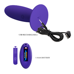PRETTY LOVE PLUG ANAL CON SOPAPA MEDIANO DE SILICONA CON VIBRADOR 12 VELOCIDADES A CONTROL REMOTO RECARGABLE BI-040045WL en internet