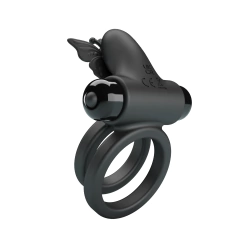 PRETTY LOVE ANILLO DOBLE PENEANO CON 10 MODOS DE VIBRACION PASSIONATE RING IX BI-210296 - tienda online