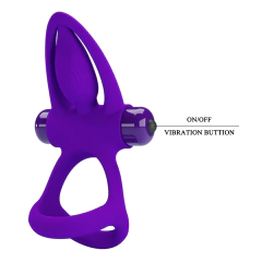 PRETTY LOVE ANILLO DOBLE PENEANO CON 10 MODOS DE VIBRACION VIBRATION COCK RING BI-210306 - CATAMARCASEX LENCERIA Y SEX SHOP