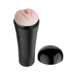 PRETTY LOVE MASTURBADOR DE SILICONA EN FORMA DE VAGINA CON VIBRADOR PINK PUSSY BM-00900T31Z - comprar online