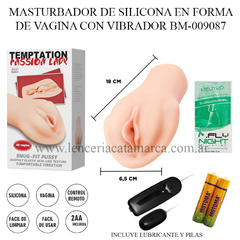 PRETTY LOVE MASTURBADOR DE SILICONA EN FORMA DE VAGINA CON VIBRADOR BM-009087
