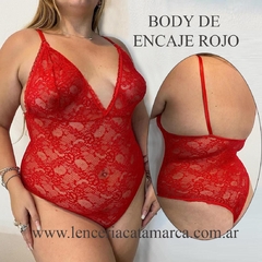 MID BODY DE ENCAJE ROJO ENR
