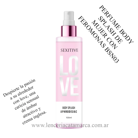 SEXITIVE BODY SPLASH CON FEROMONAS LOVE 100 ML BSN03