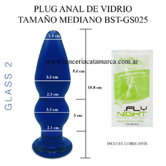 ST PLUG ANAL MEDIANO DE VIDRIO BST-GS025 - comprar online
