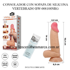 PRETTY LOVE CONSOLADOR CON SOPAPA DE SILICONA VERTEBRADO BW-008108NRG