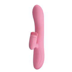 PRETTY LOVE RABBIT DOBLE ESTIMULADOR DE CLITORIS Y PUNTO G VIBRADOR Y ROTADOR RECARGABLE CHRIS BW-067002-1 - comprar online