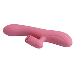 Imagen de PRETTY LOVE RABBIT DOBLE ESTIMULADOR DE CLITORIS Y PUNTO G VIBRADOR Y ROTADOR RECARGABLE CHRIS BW-067002-1