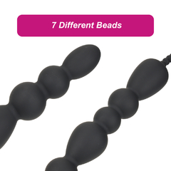 ST INEXPULSABLE ANAL DE SILICONA FLEXIBLE LARGO 30 CM NEGRO BY17-144 - CATAMARCASEX LENCERIA Y SEX SHOP