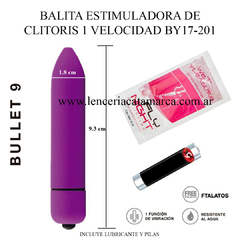 ST ESTIMULADOR CON VIBRADOR SILVER BULLET BY17-201 PURPLE