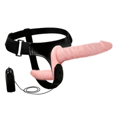 FLY ARNES REGULABLE CON DOBLE DILDO FIJO DE USO ANAL 0 VAGINAL DE SILICONA CON DOBLE VIBRADOR C9016 - tienda online