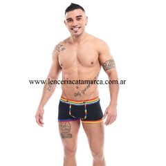 NARCISO MINI BOXER CALVIN EMBLEMA DE ALGODON NEGRO - comprar online
