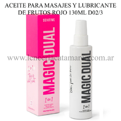 SEXITIVE ACEITE PARA MASAJES Y LUBRICANTE DE FRUTOS ROJOS 130ML D02/3