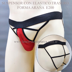 PASIONEL SUSPENSOR CON ELASTICO TRASERO FORMA ARAÑA ROJO E 200R