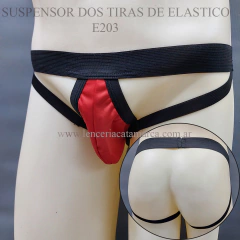 PASIONEL SUSPENSOR DOS TIRAS DE ELASTICO ROJO E 203R
