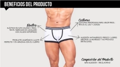 NARCISO SLIPS EUGE MICROFIBRA ROJO BLANCO - CATAMARCASEX LENCERIA Y SEX SHOP